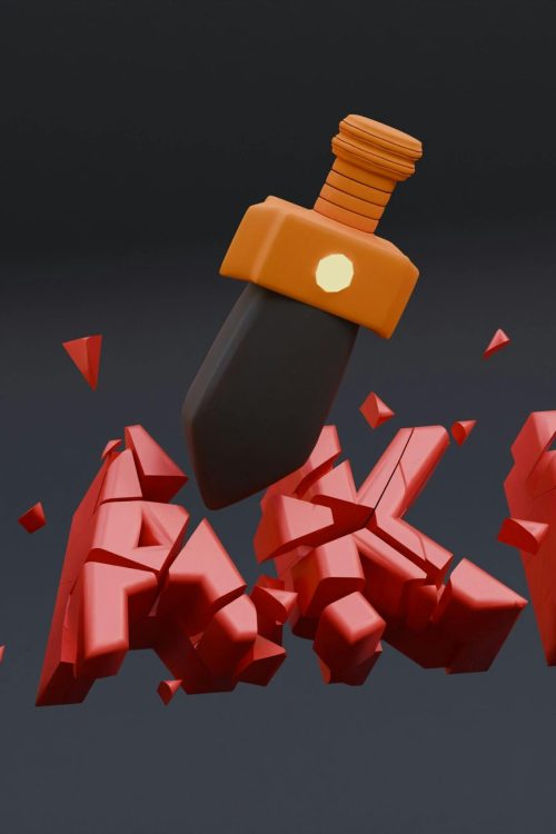 Destroying The Fake Information. 3D Render.